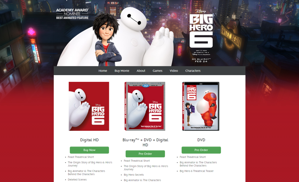 Big Hero 6   Official Website   Disney Movies Full